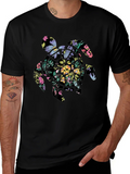Floral Turtle Graphic Tee - Black product image 1