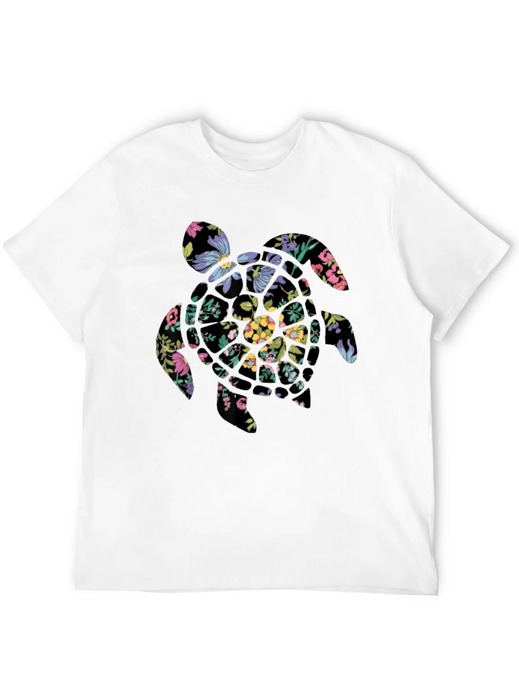 Floral Turtle Graphic Tee - Black product image 11