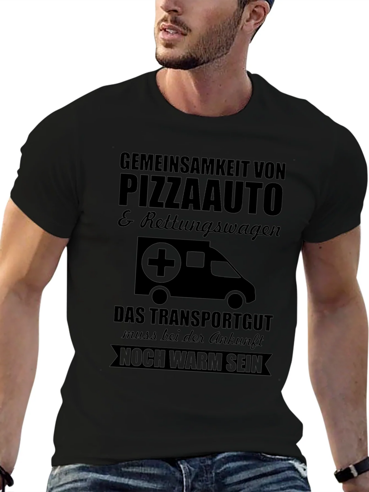 Pizza Ambulance T-Shirt - Must Arrive Warm product image 6