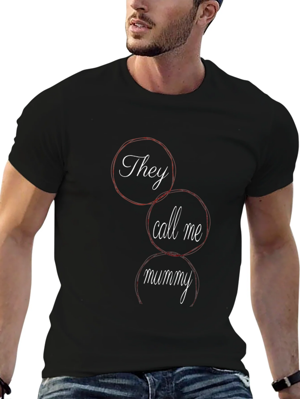 They Call Me Mummy T-Shirt - Stylish Black Cotton Tee product image 6