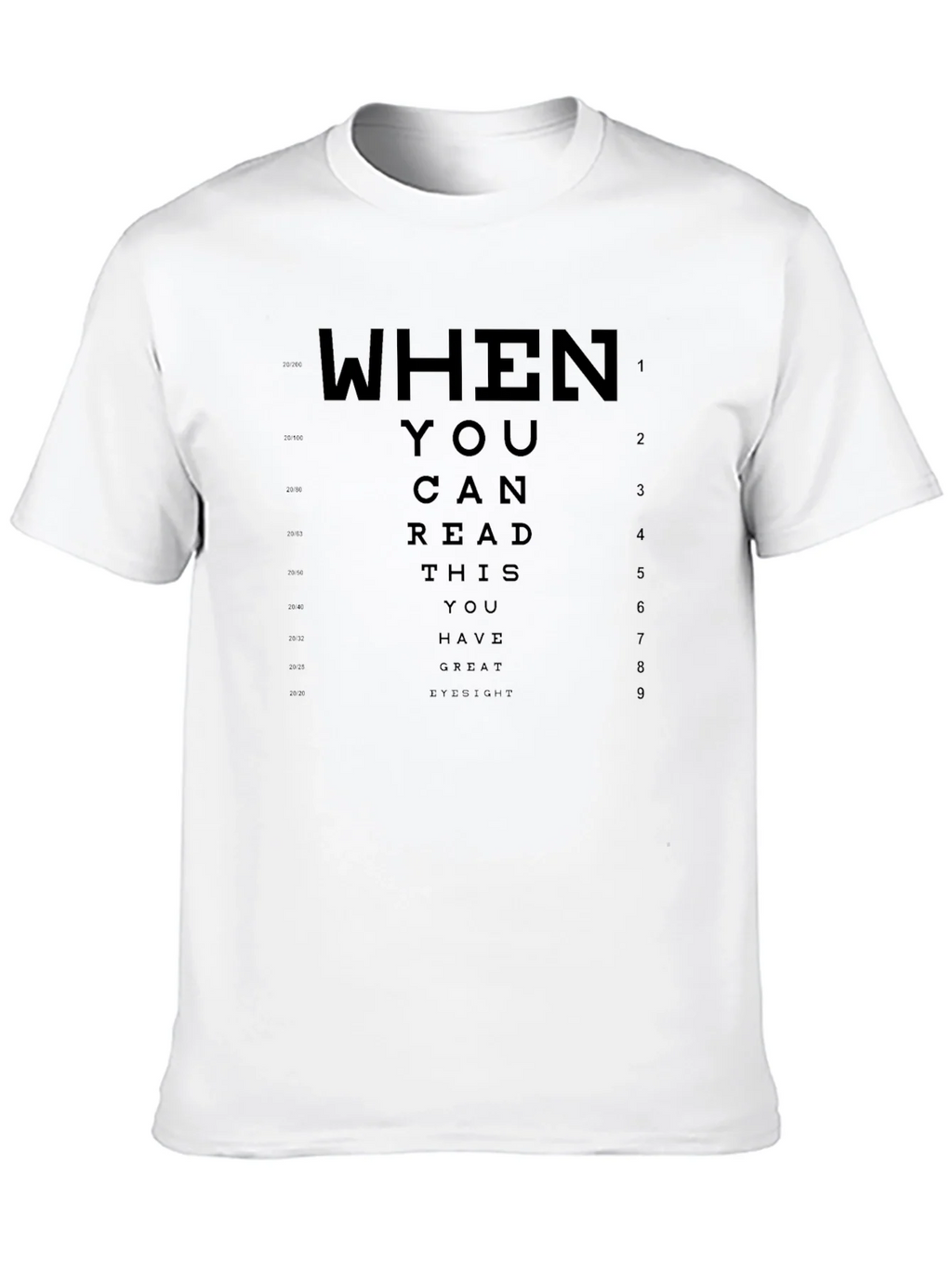 Great Eyesight T-Shirt - Funny Eye Chart Tee product image 9