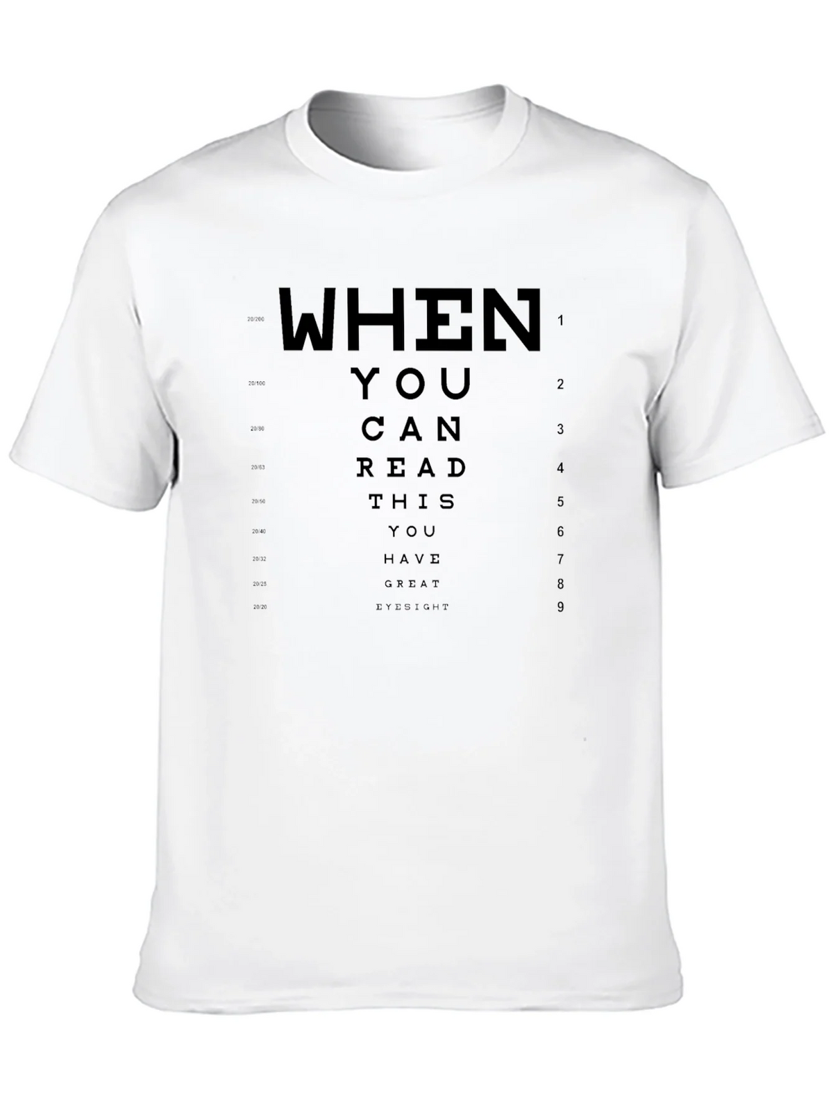 Great Eyesight T-Shirt - Funny Eye Chart Tee product image 9