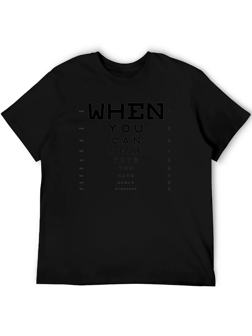 Great Eyesight T-Shirt - Funny Eye Chart Tee product image 5