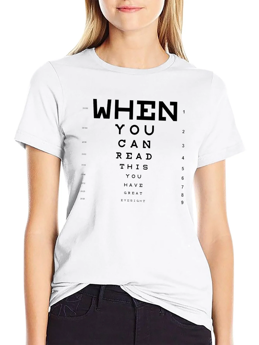 Great Eyesight T-Shirt - Funny Eye Chart Tee product image 8
