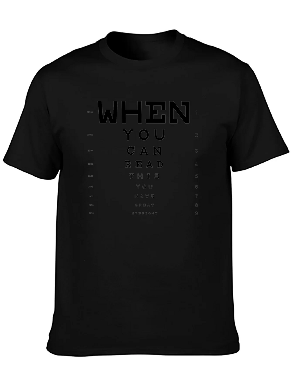 Great Eyesight T-Shirt - Funny Eye Chart Tee product image 3