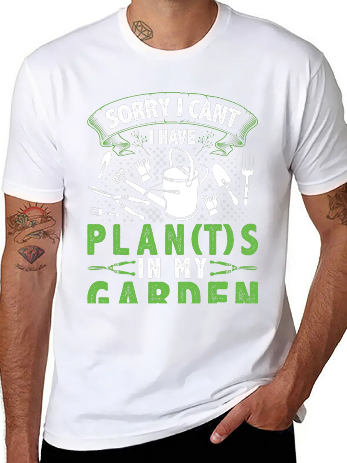 Gardeners Tee: Sorry I Cant Garden Plans product image 7
