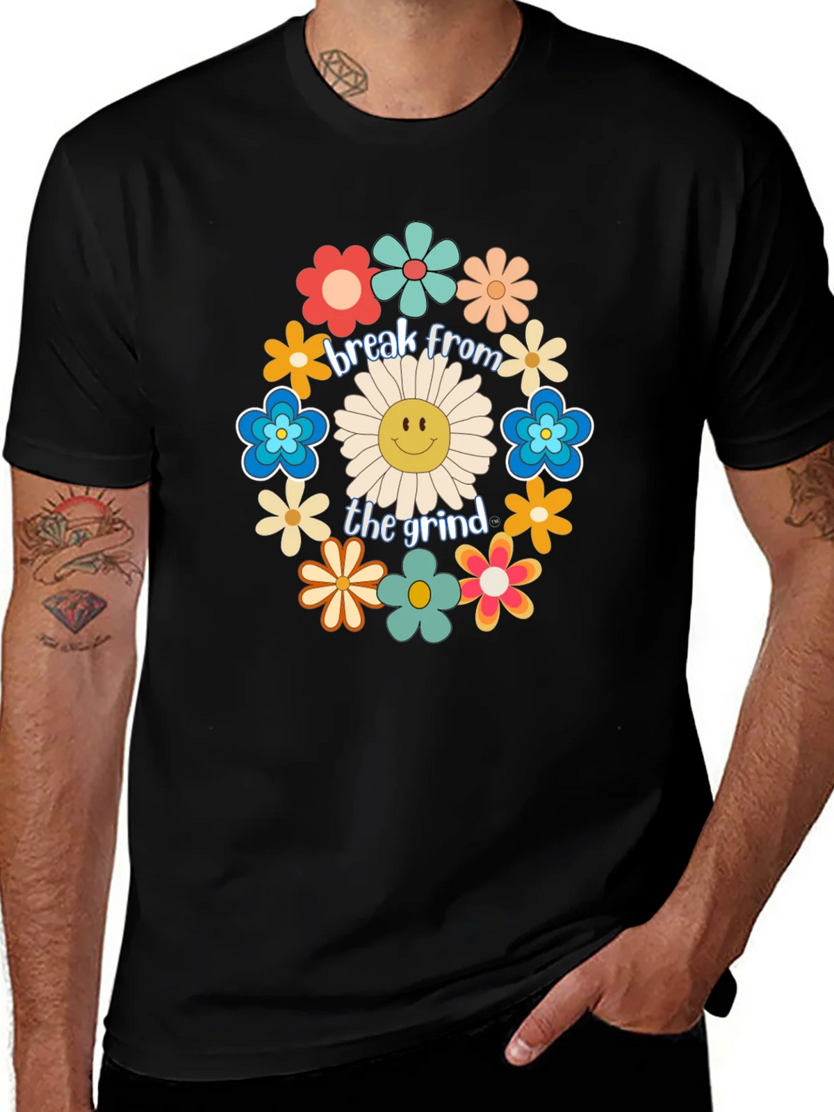 Break From The Grind Floral Graphic Tee product image 1