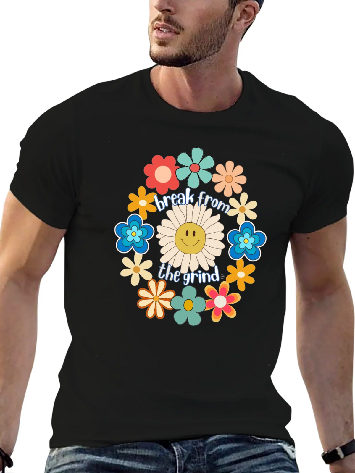 Break From The Grind Floral Graphic Tee product image 6