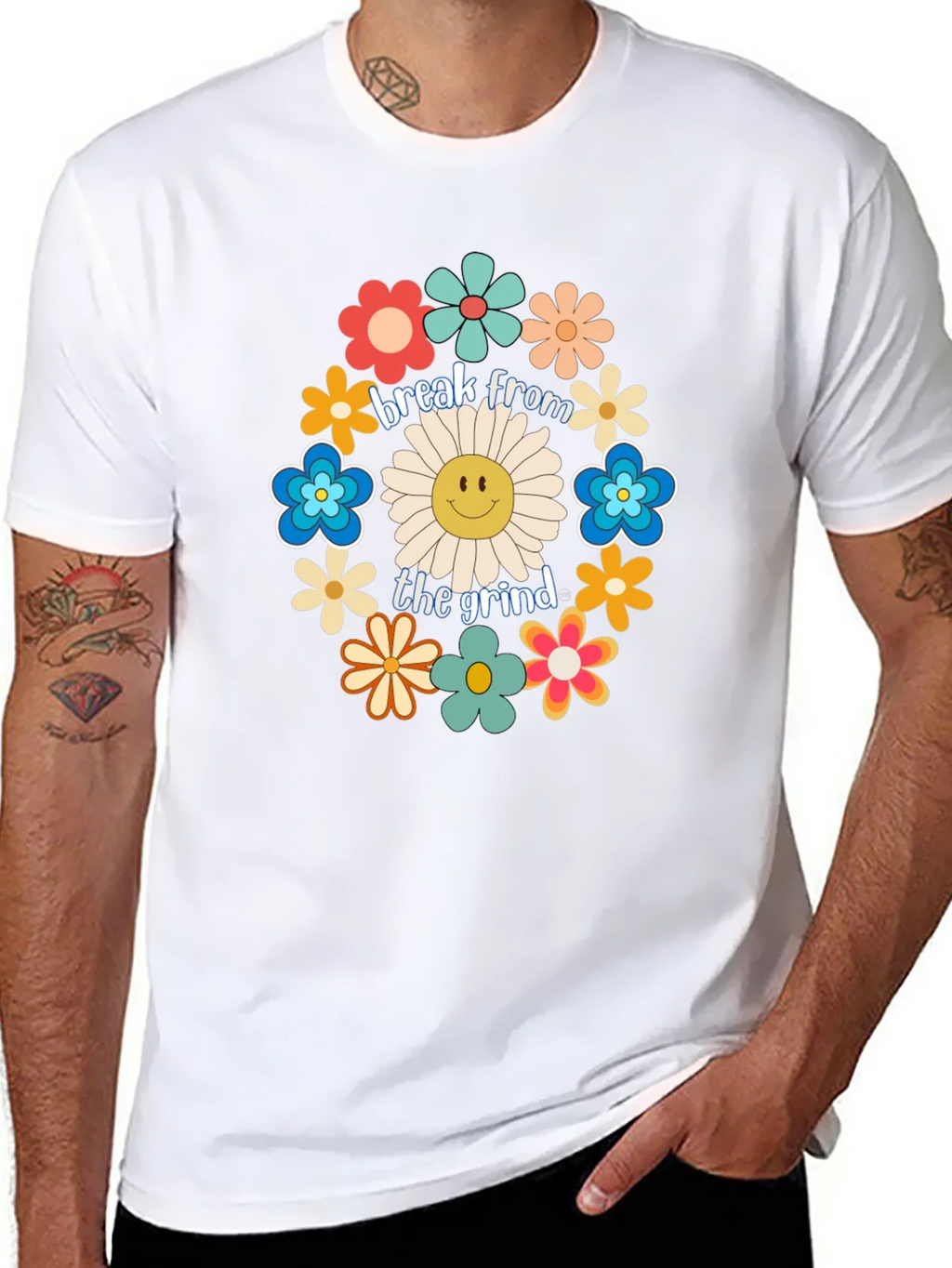 Break From The Grind Floral Graphic Tee product image 7