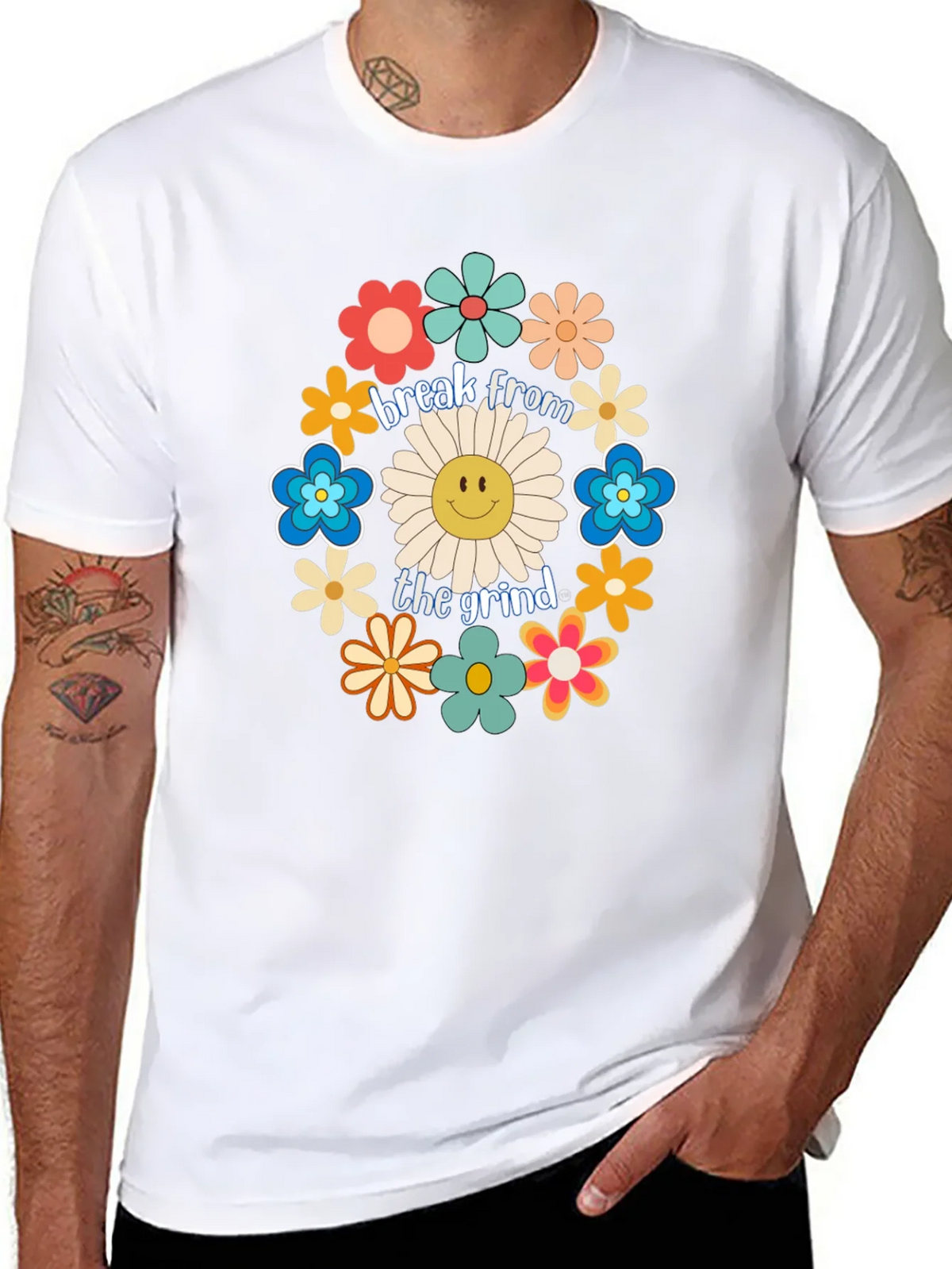 Break From The Grind Floral Graphic Tee product image 7