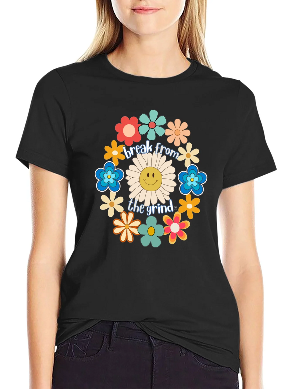 Break From The Grind Floral Graphic Tee product image 2