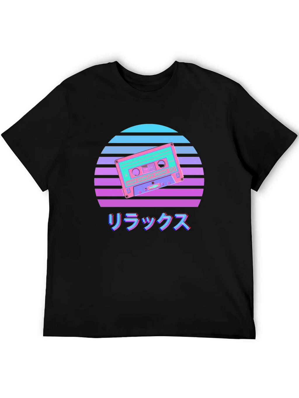 Retro Cassette Sunset Graphic Tee product image 3