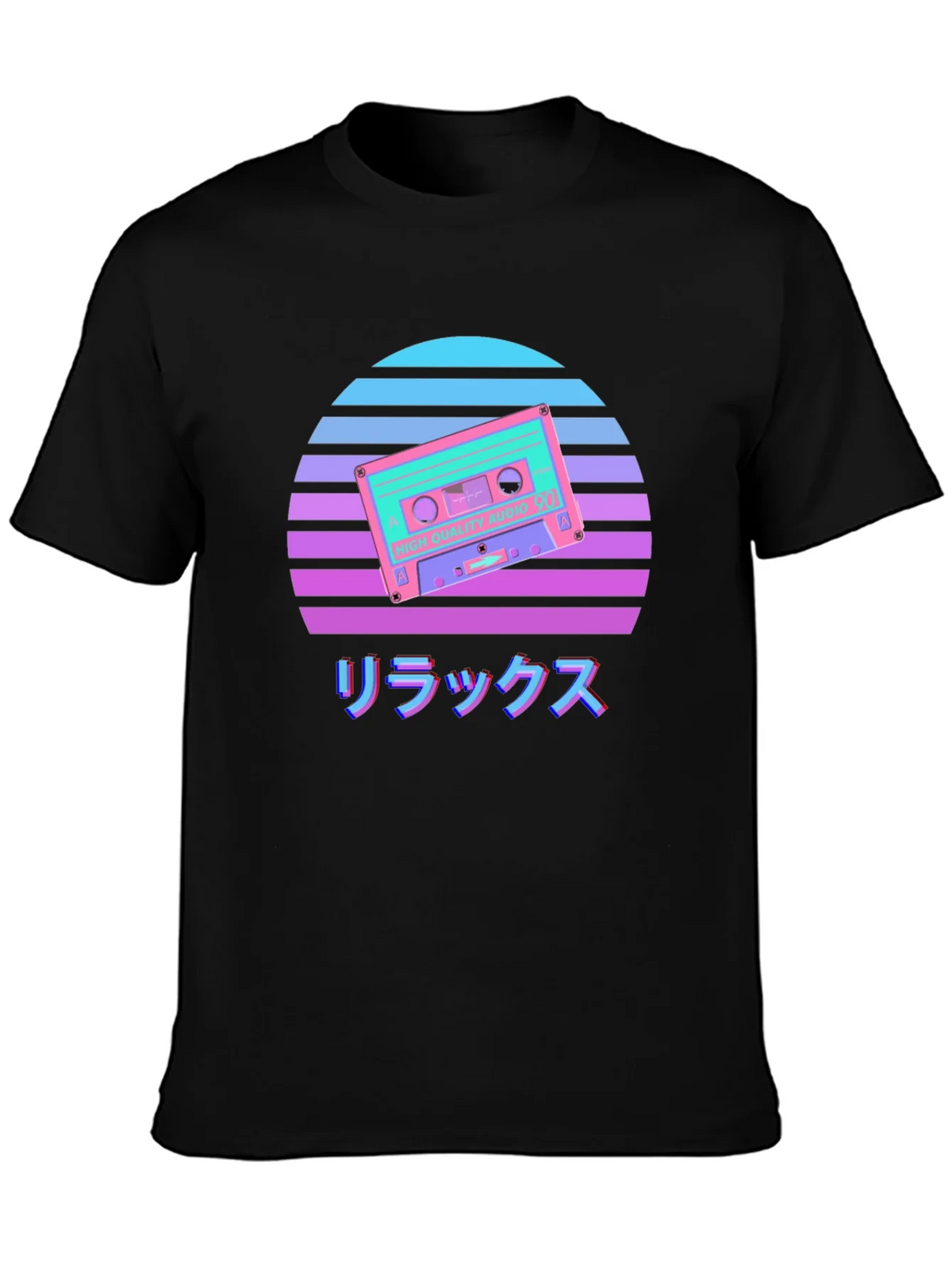 Retro Cassette Sunset Graphic Tee product image 2