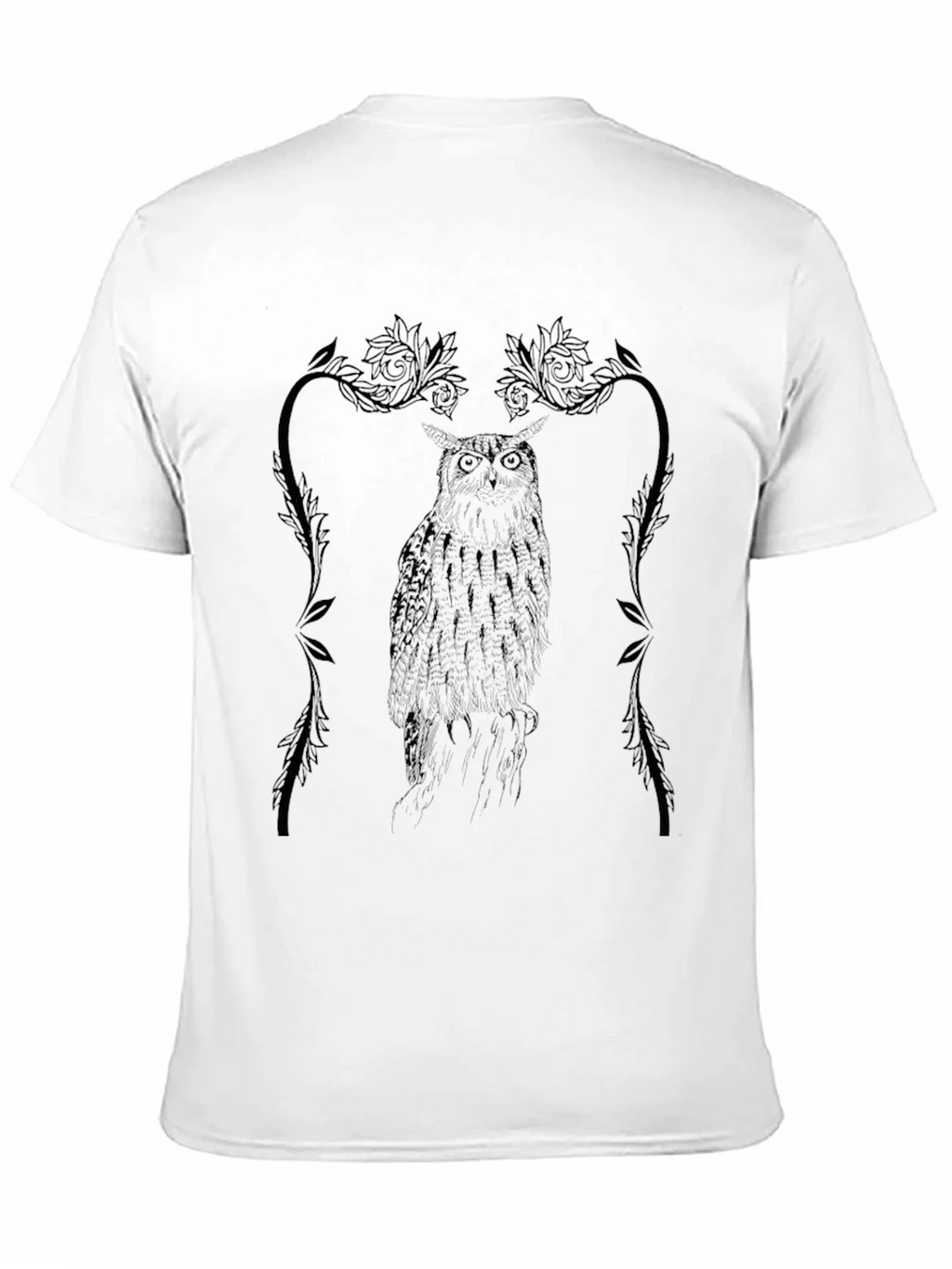 Owl Graphic Tee - Black Cotton product image 9