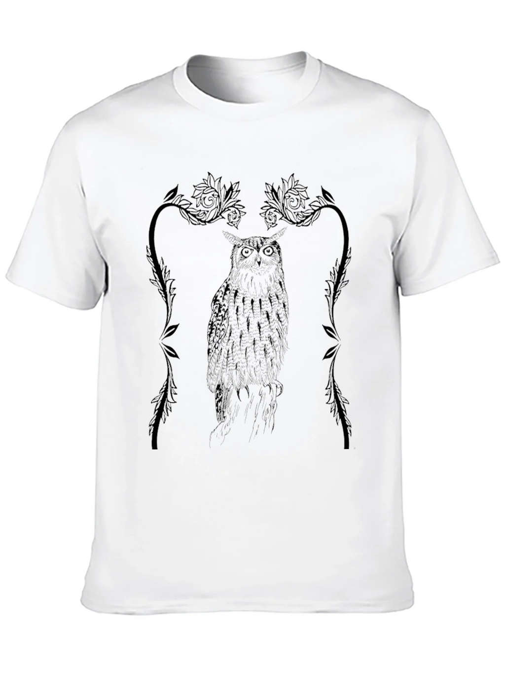 Owl Graphic Tee - Black Cotton product image 8