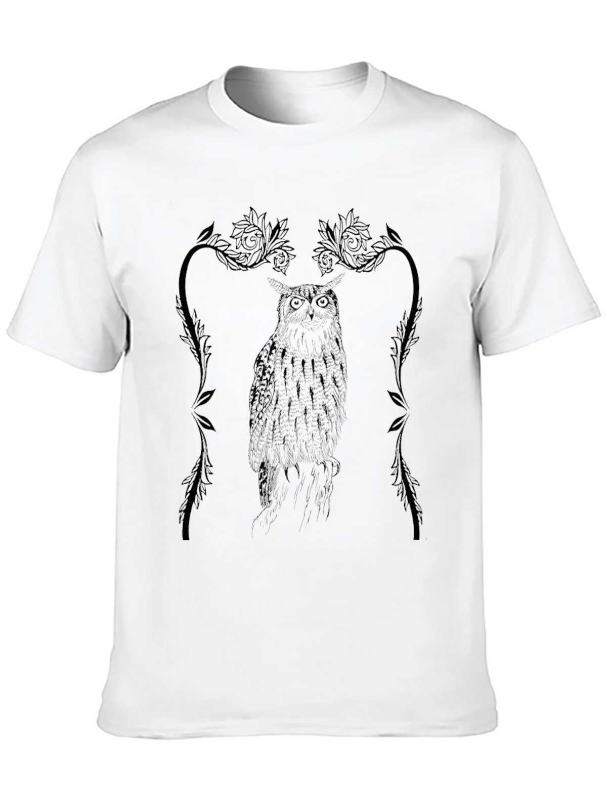 Owl Graphic Tee - Black Cotton product image 8