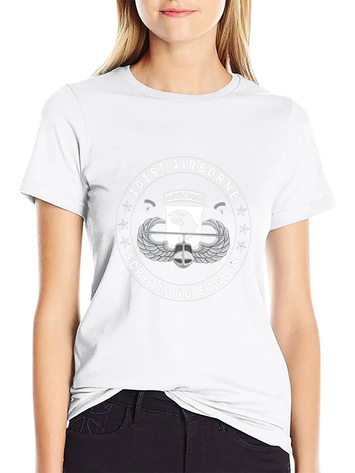 101st Airborne Screaming Eagles Black T-Shirt product image 4