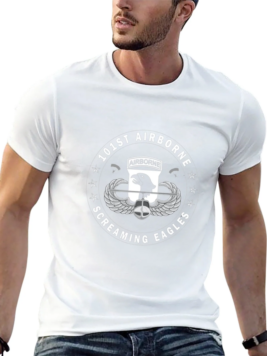 101st Airborne Screaming Eagles Black T-Shirt product image 8
