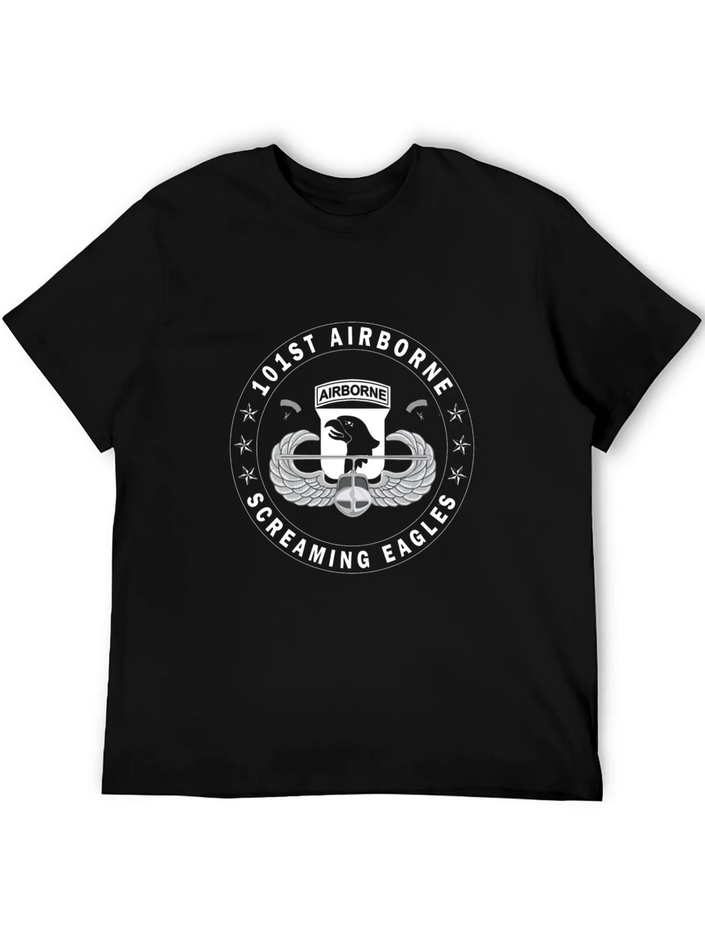 101st Airborne Screaming Eagles Black T-Shirt product image 2