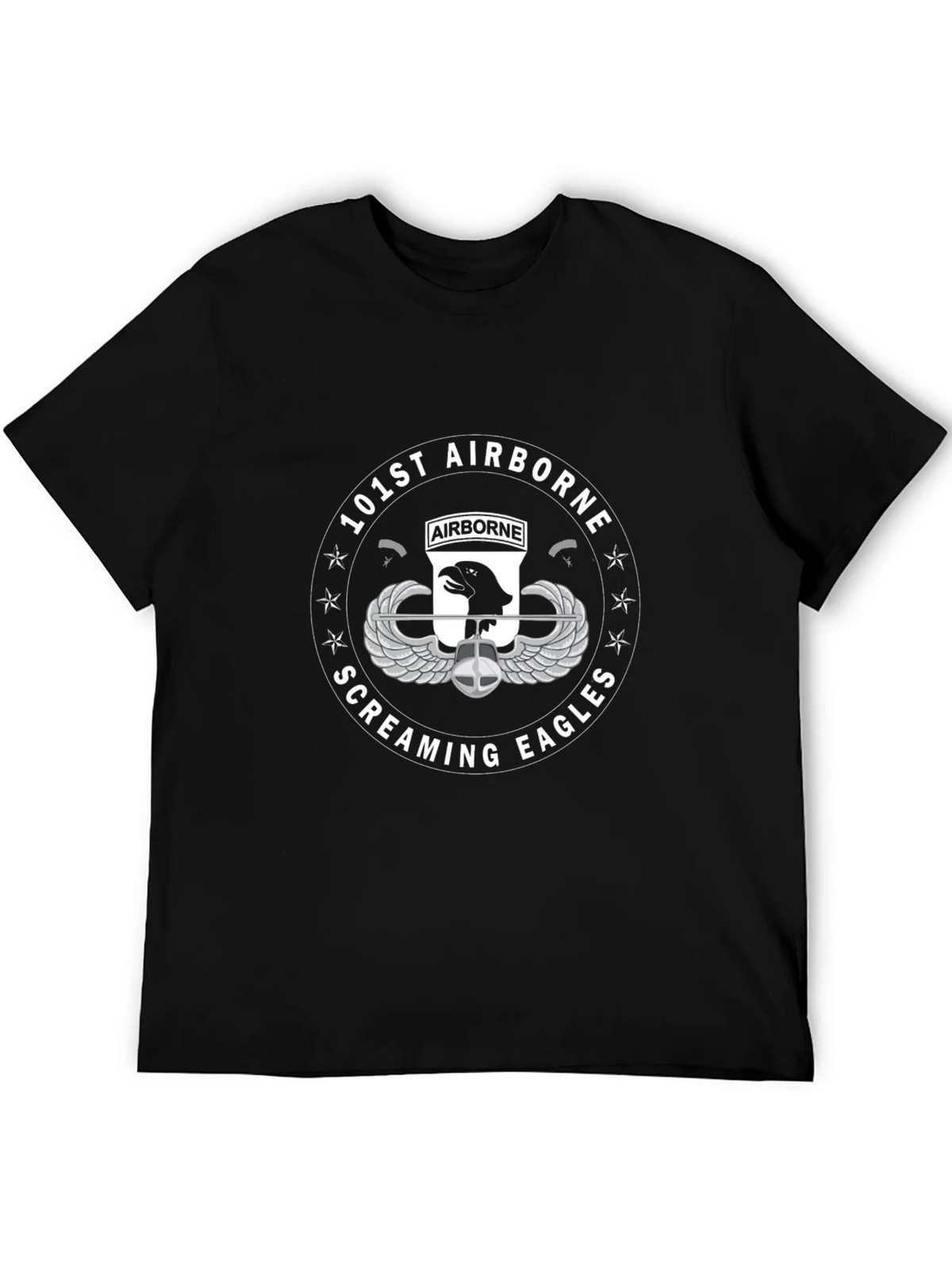 101st Airborne Screaming Eagles Black T-Shirt product image 2