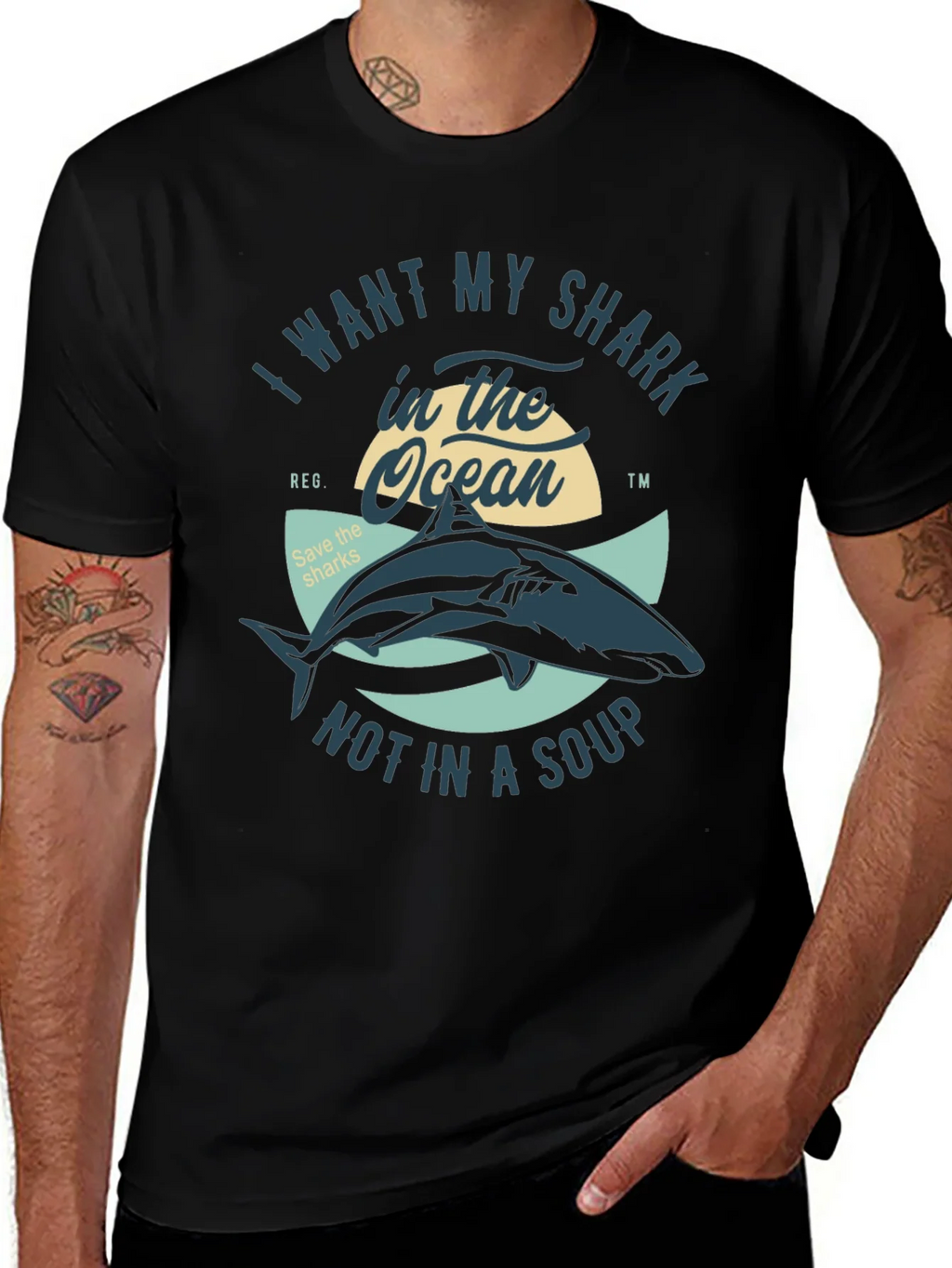 Save the Sharks T-Shirt - Ocean Conservation Tee product image 1
