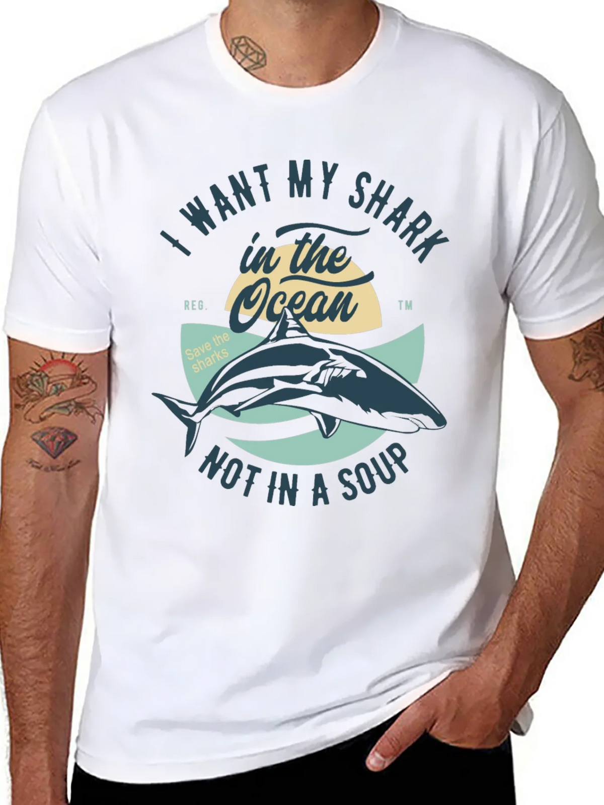 Save the Sharks T-Shirt - Ocean Conservation Tee product image 7