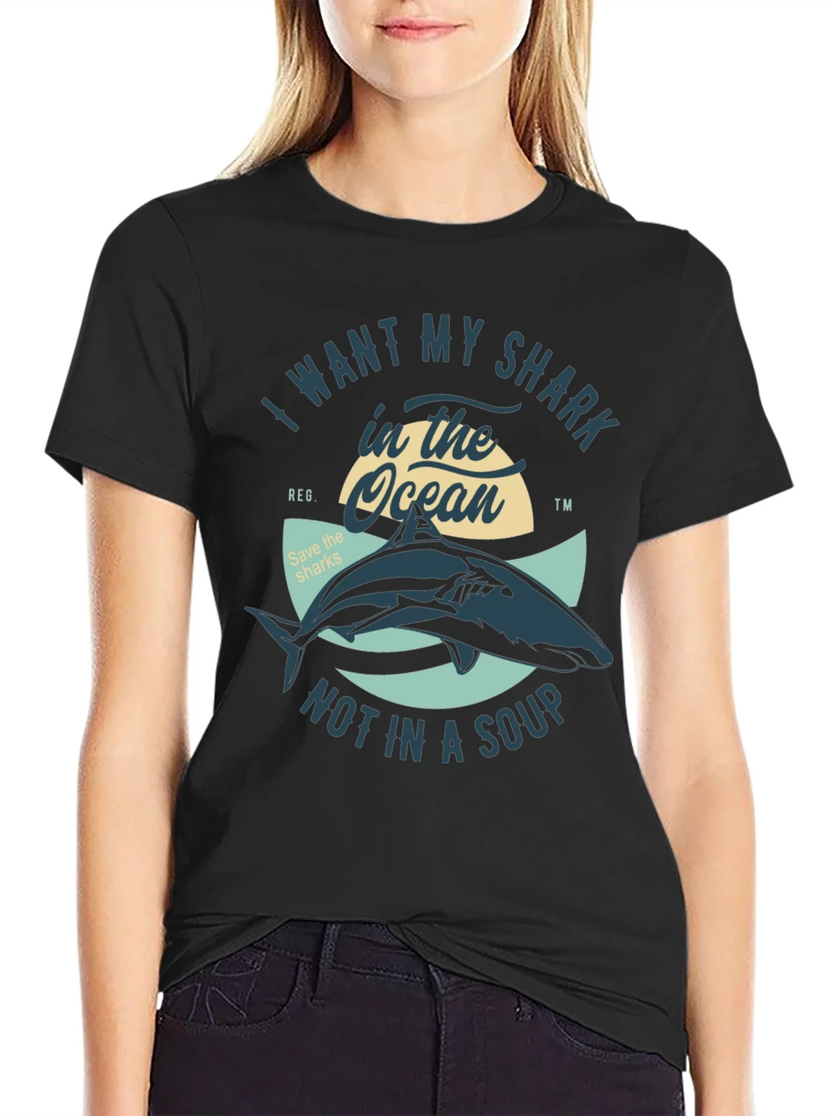 Save the Sharks T-Shirt - Ocean Conservation Tee product image 2