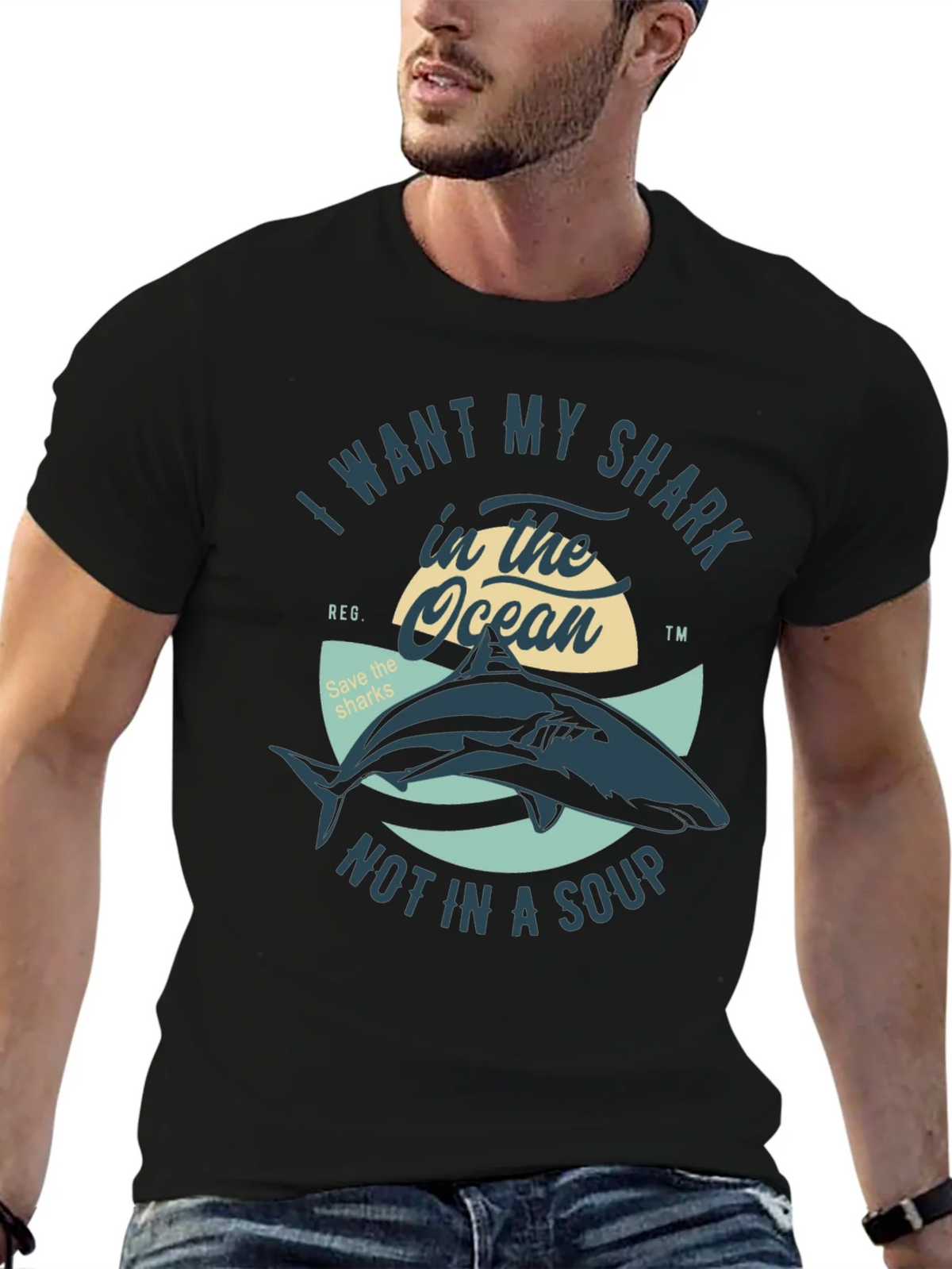 Save the Sharks T-Shirt - Ocean Conservation Tee product image 6