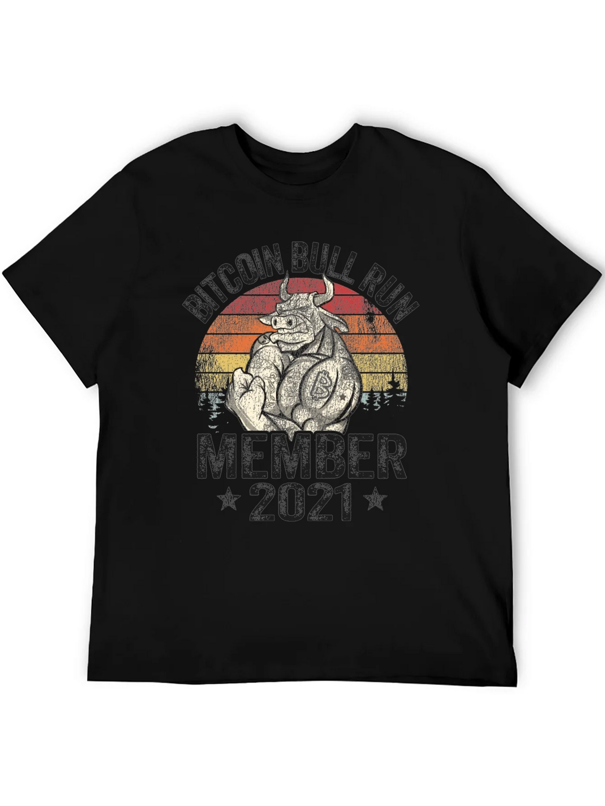 Bitcoin Bull Run Member 2021 T-Shirt product image 5