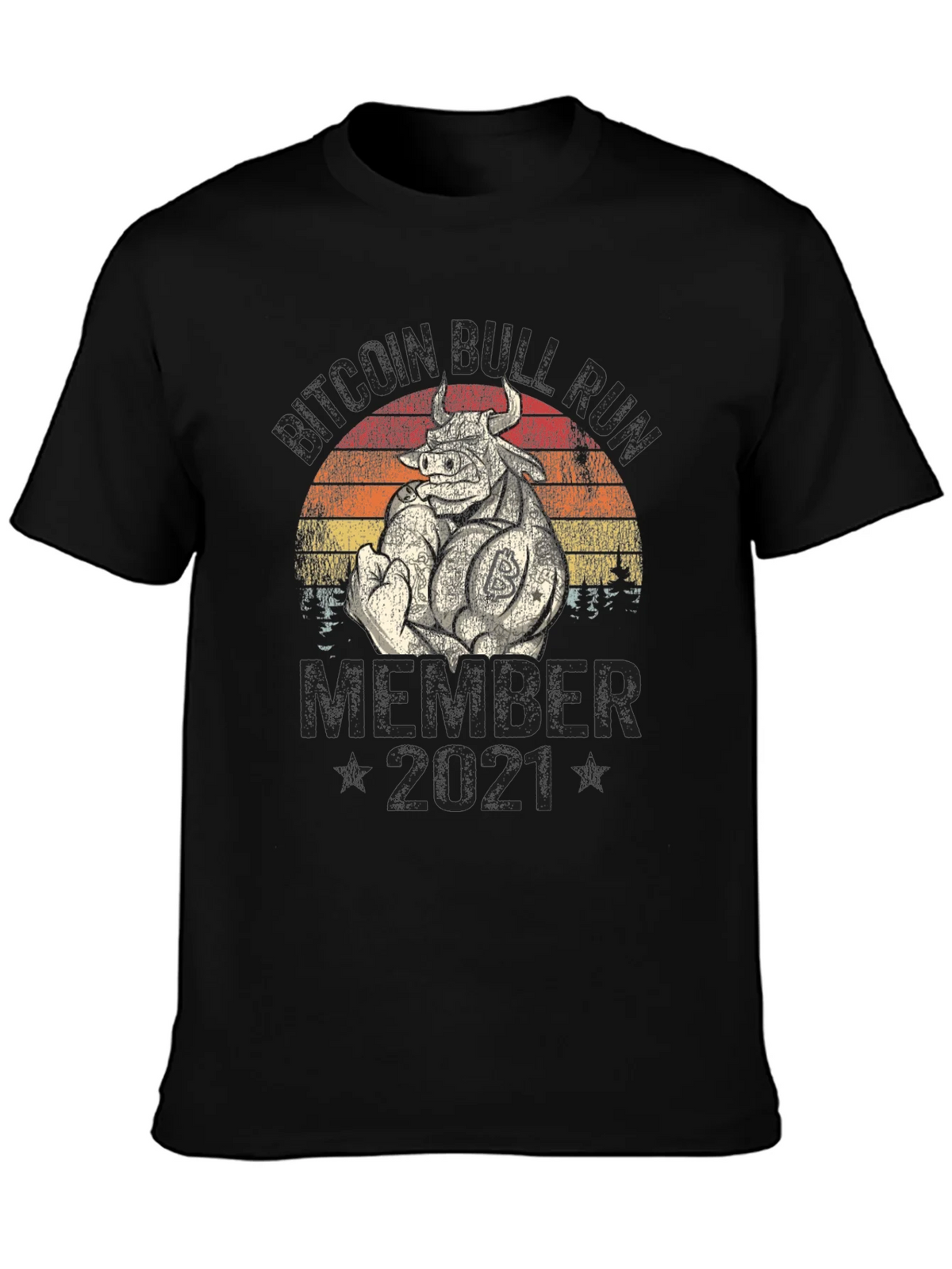 Bitcoin Bull Run Member 2021 T-Shirt product image 3