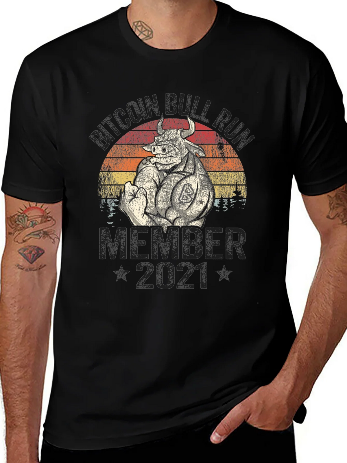 Bitcoin Bull Run Member 2021 T-Shirt product image 1