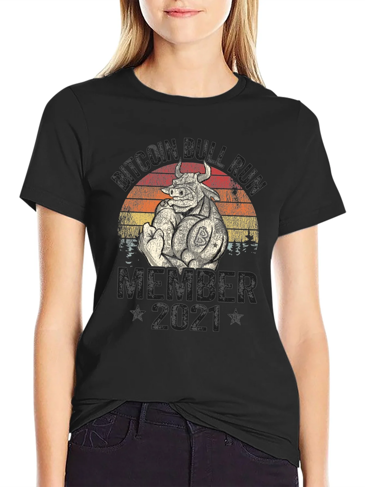 Bitcoin Bull Run Member 2021 T-Shirt product image 2