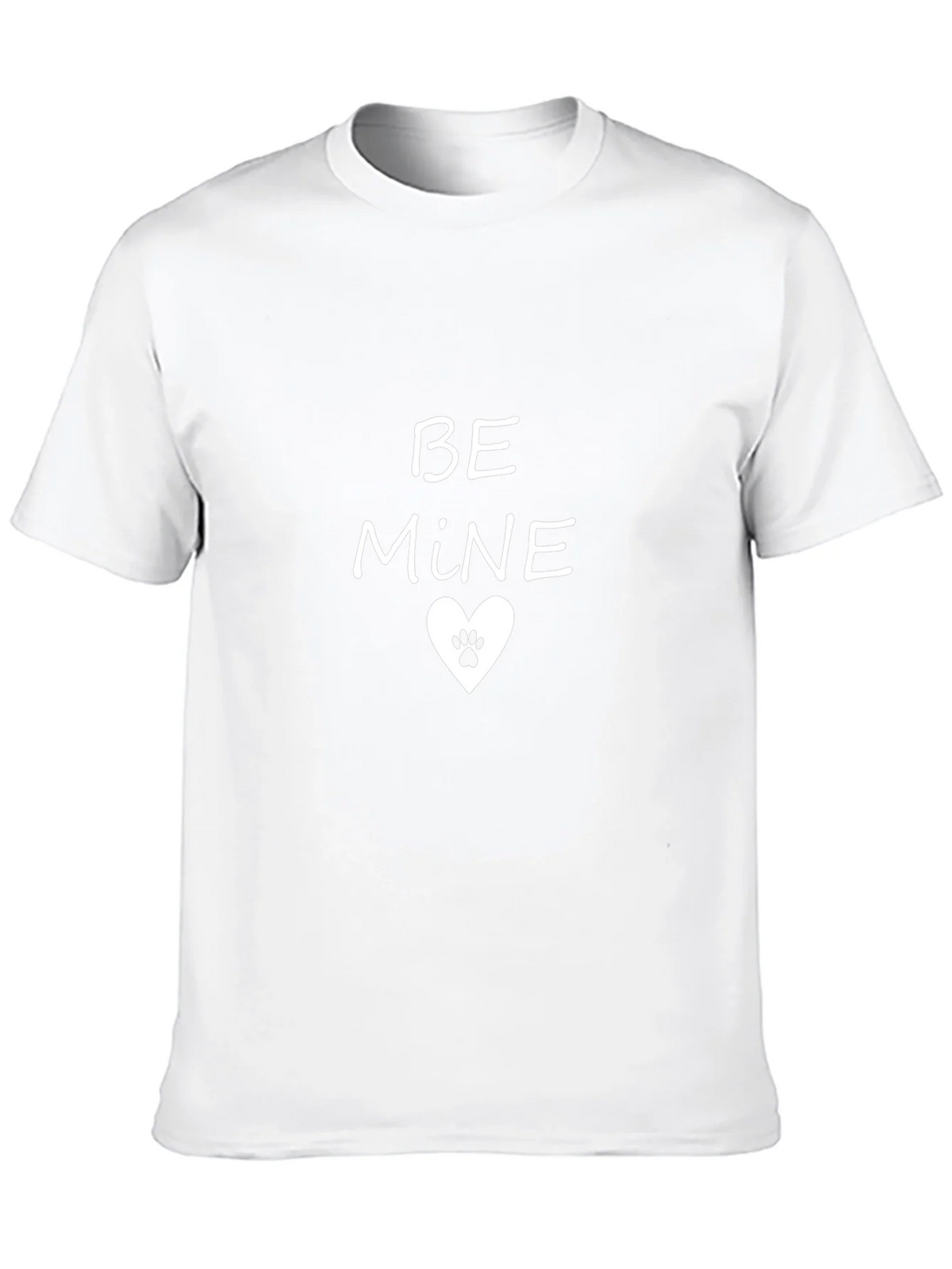 Be Mine Paw Print Heart Graphic Tee - Black product image 9