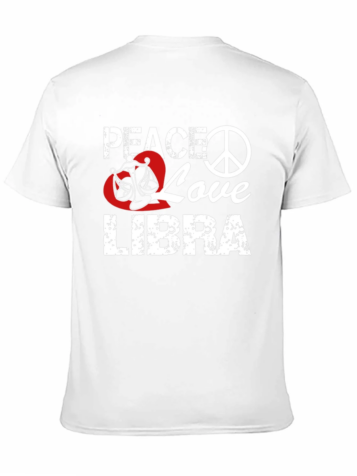 Peace Love Libra T-Shirt Zodiac Sign Graphic Tee product image 10