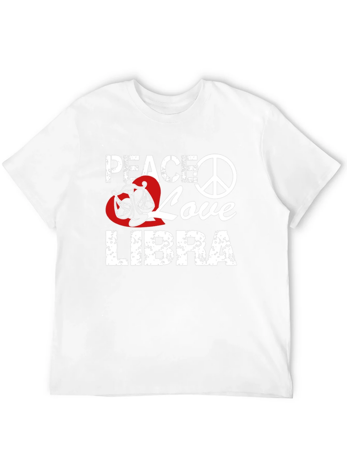 Peace Love Libra T-Shirt Zodiac Sign Graphic Tee product image 11
