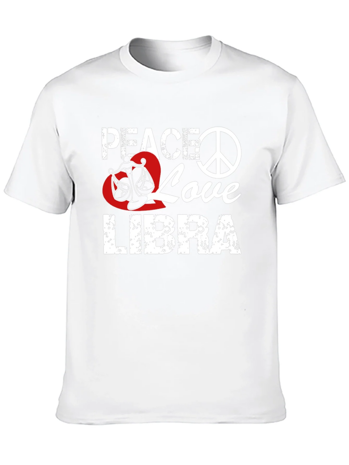 Peace Love Libra T-Shirt Zodiac Sign Graphic Tee product image 9