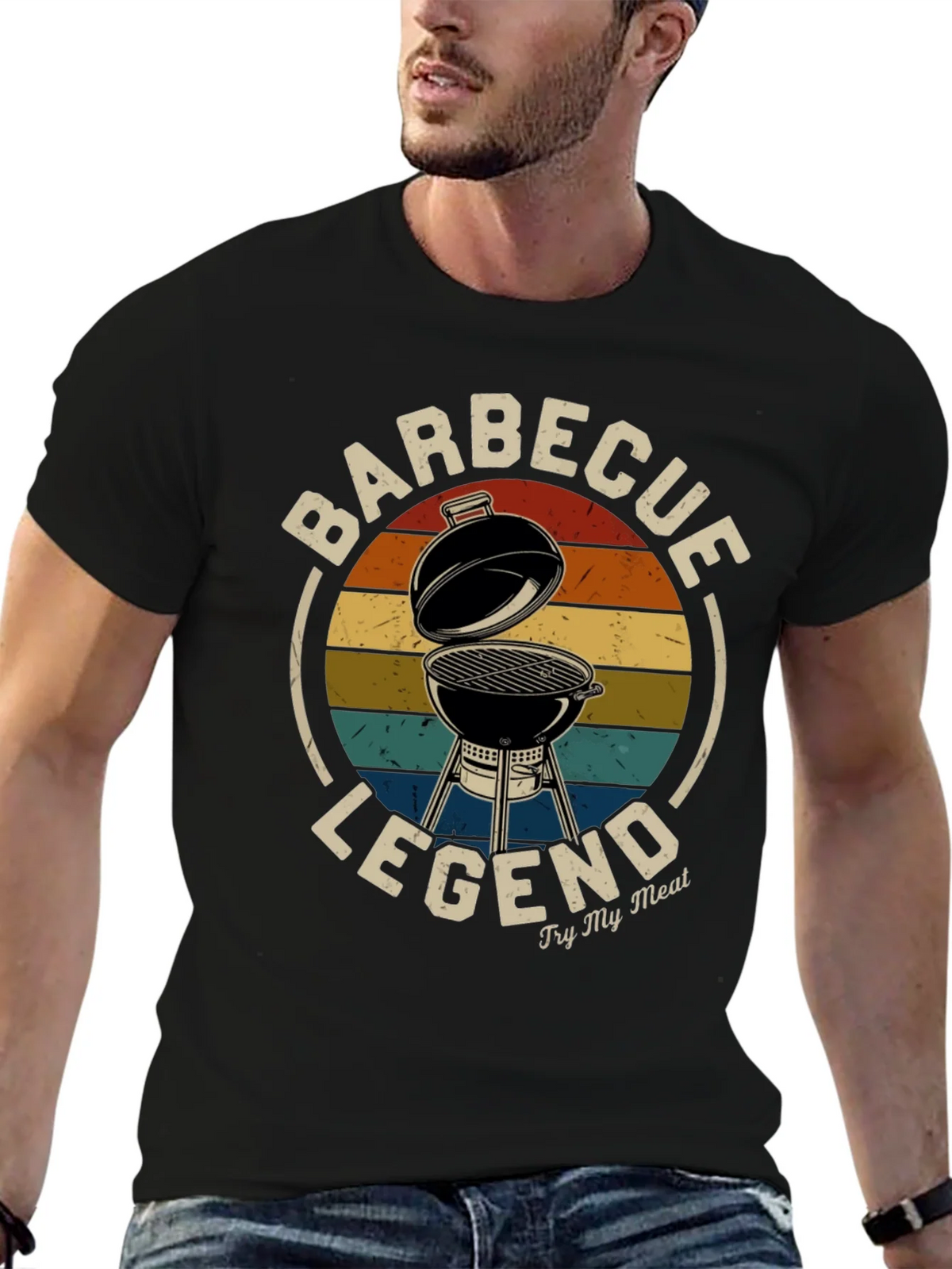 Barbecue Legend Graphic Tee - Grilling T-Shirt product image 4