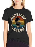 Barbecue Legend Graphic Tee - Grilling T-Shirt product image 1