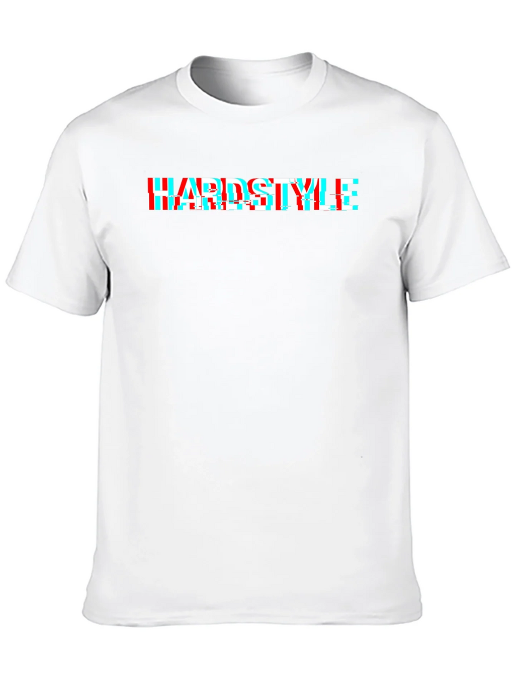 Hardstyle Glitch Effect Black T-Shirt product image 9