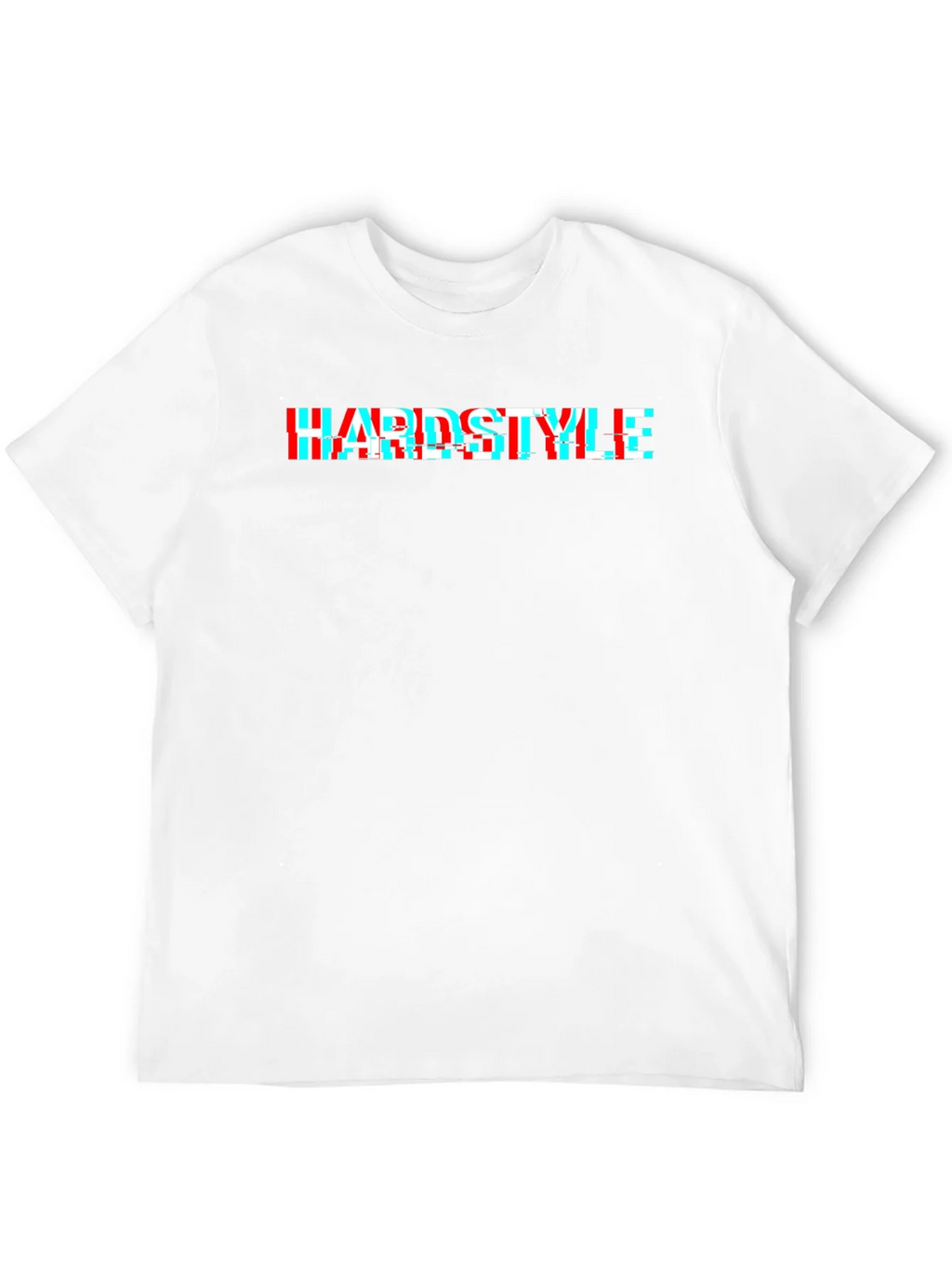Hardstyle Glitch Effect Black T-Shirt product image 11