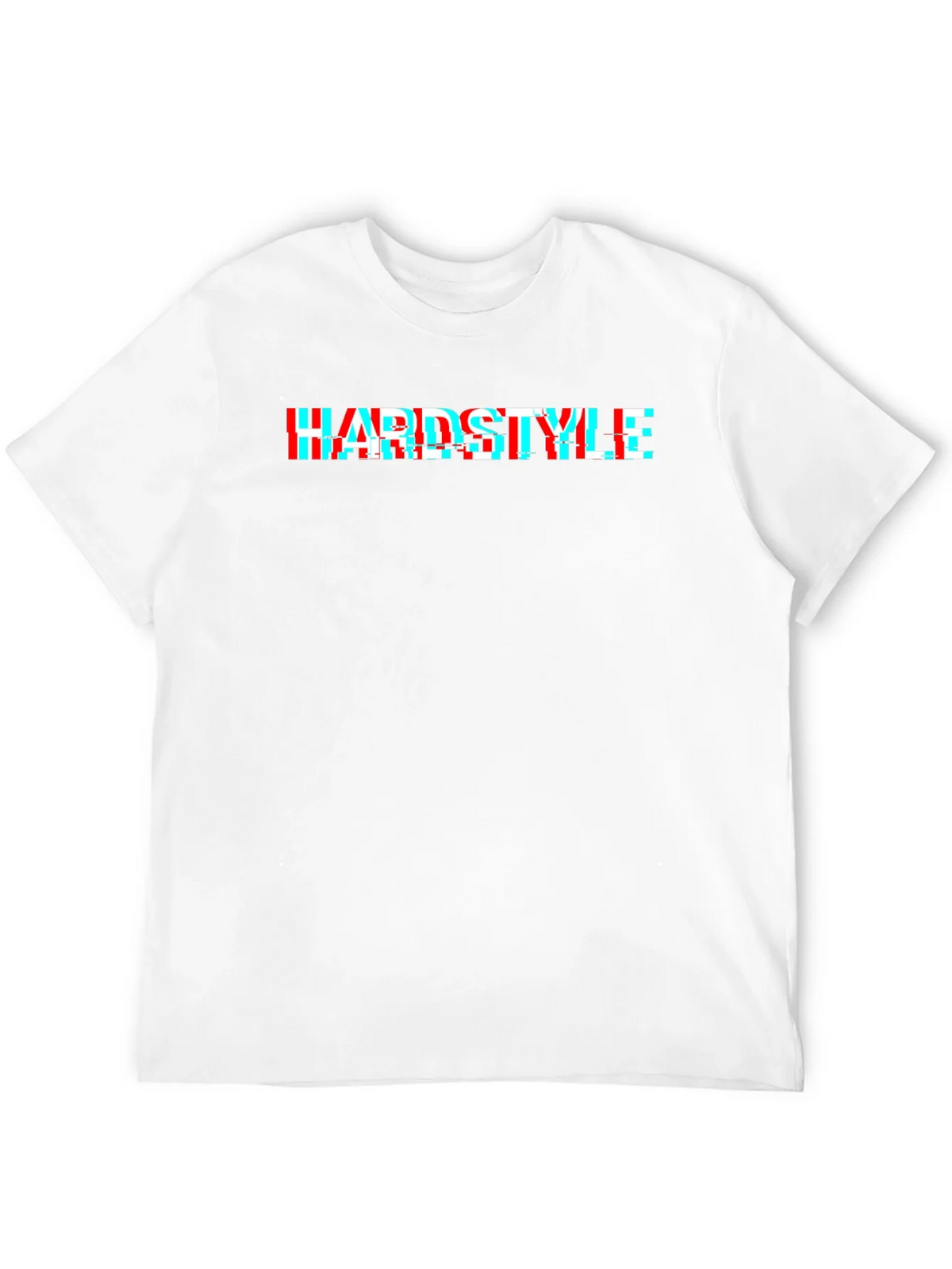 Hardstyle Glitch Effect Black T-Shirt product image 11