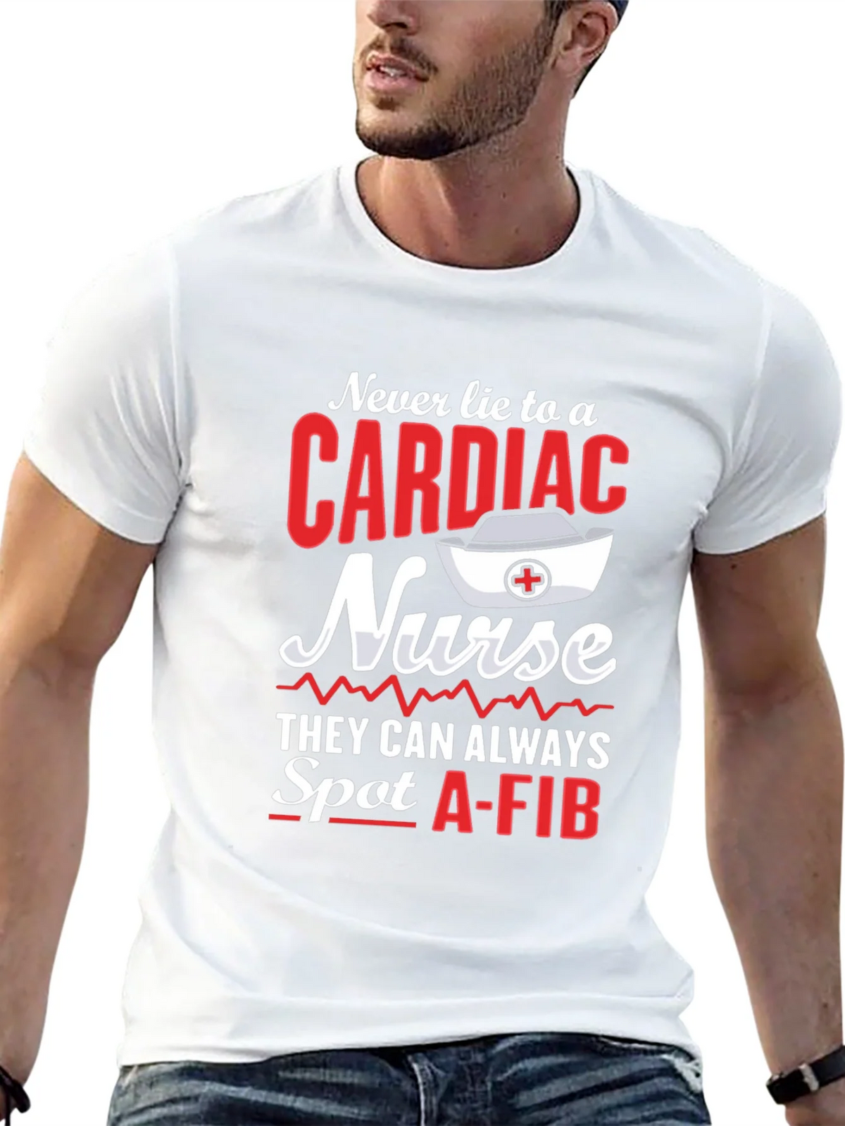 Cardiac Nurse T-Shirt - Spot A-Fib product image 12