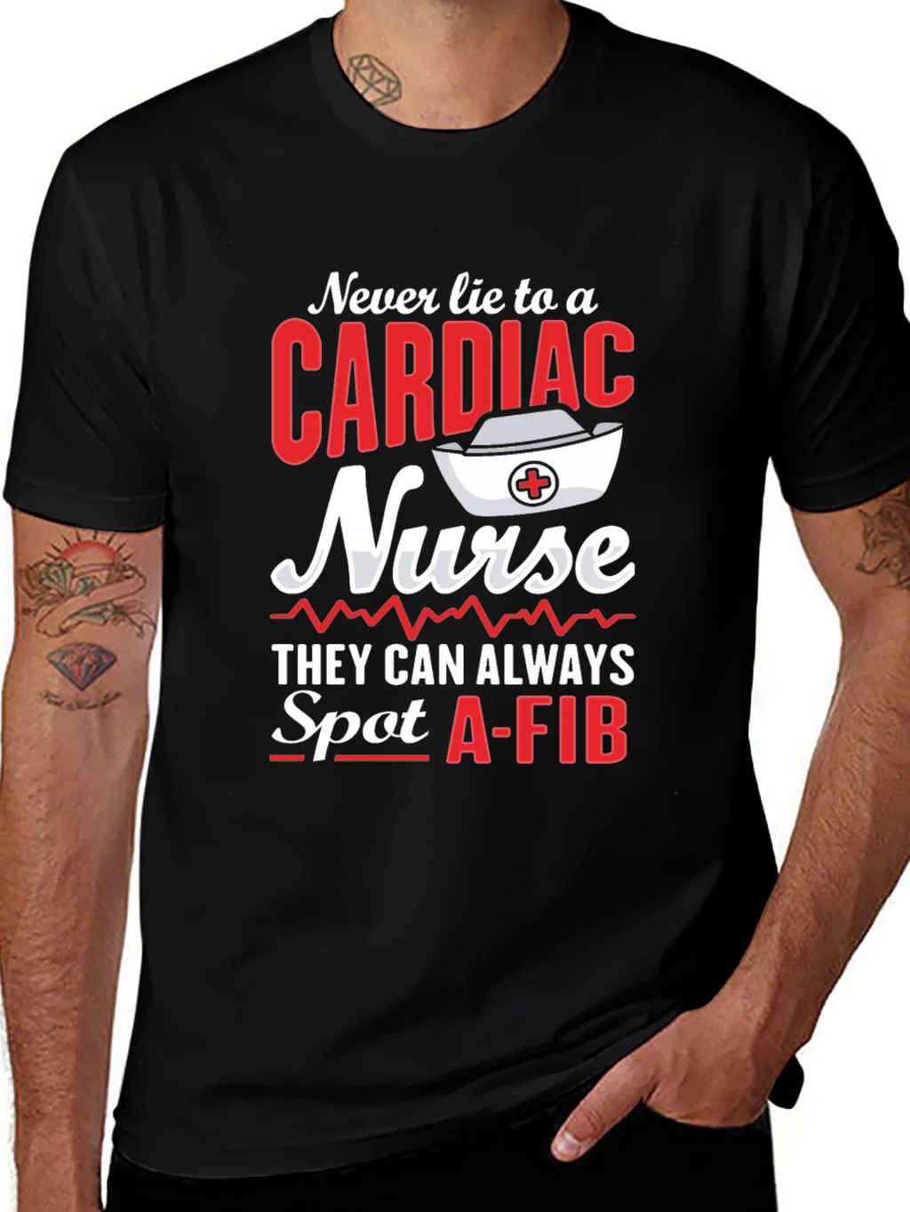Cardiac Nurse T-Shirt - Spot A-Fib product image 1