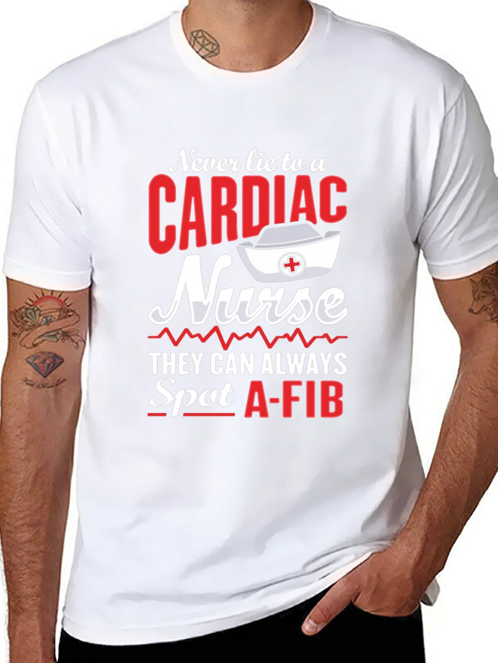 Cardiac Nurse T-Shirt - Spot A-Fib product image 7