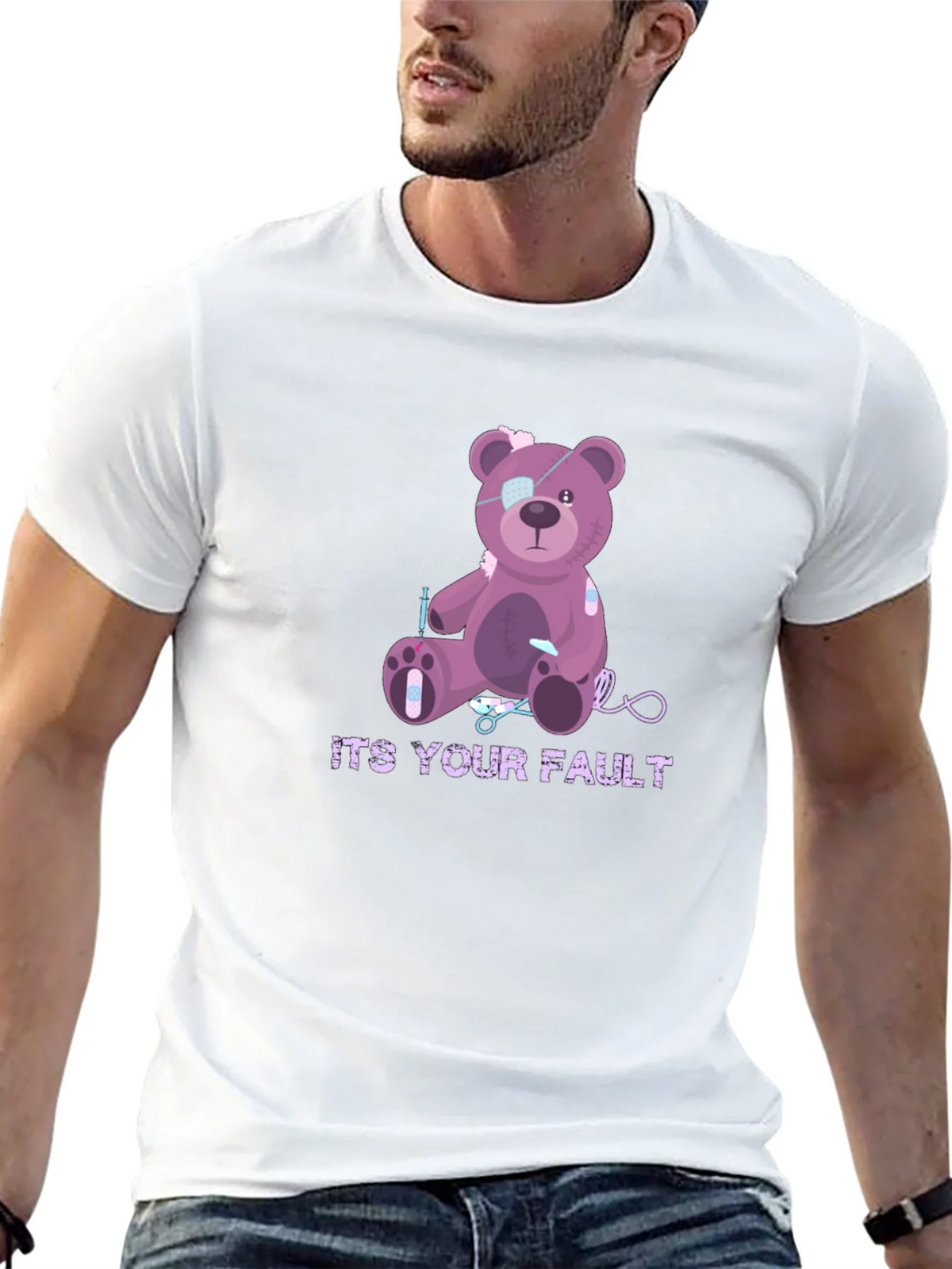 Its Your Fault Teddy Bear T-Shirt product image 12