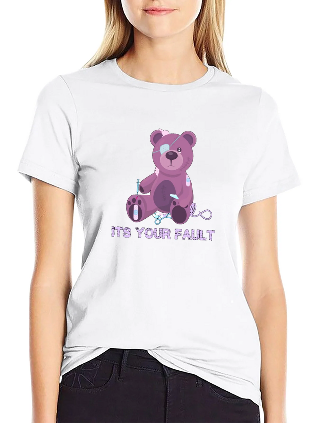 Its Your Fault Teddy Bear T-Shirt product image 8