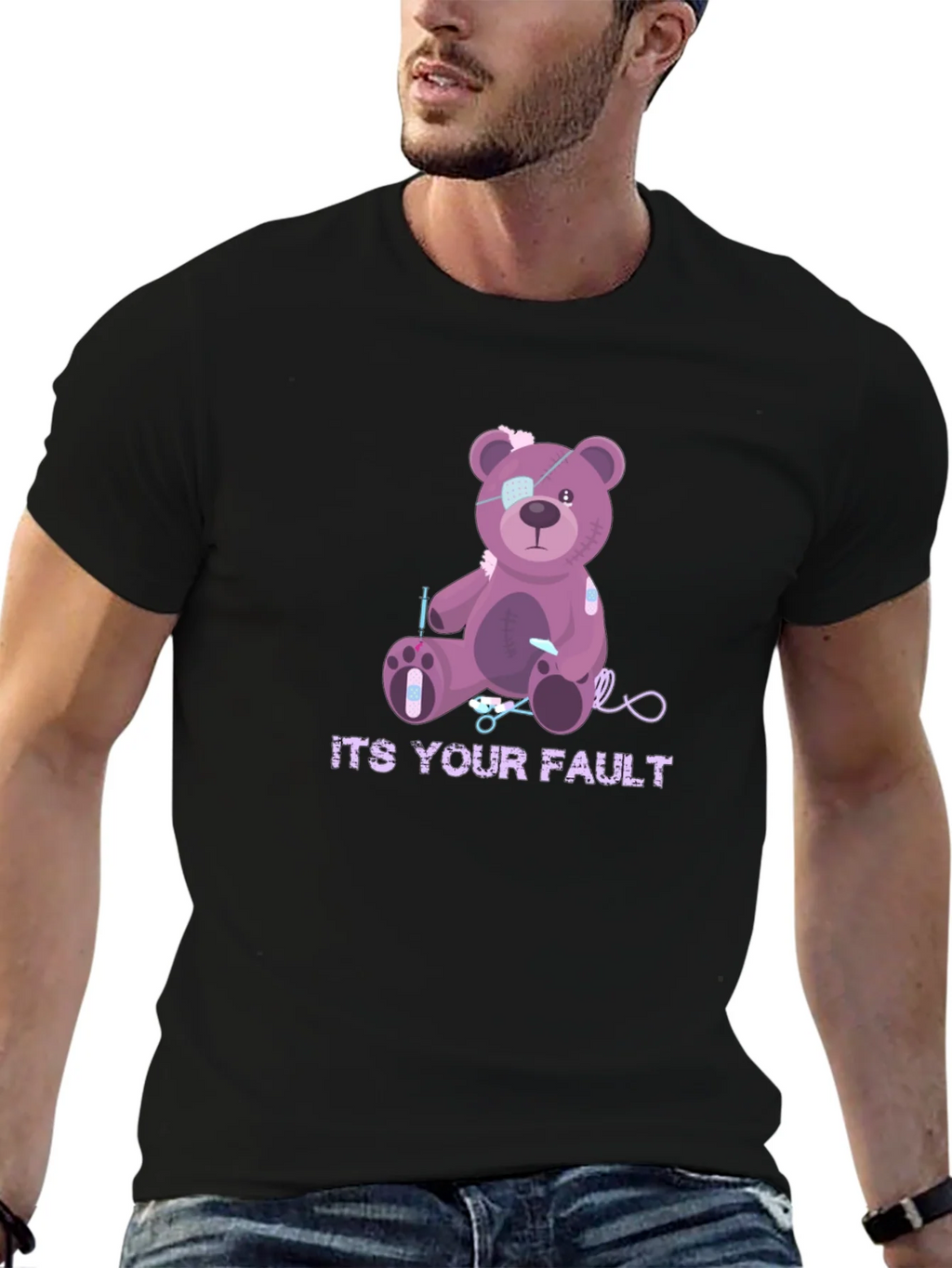 Its Your Fault Teddy Bear T-Shirt product image 6