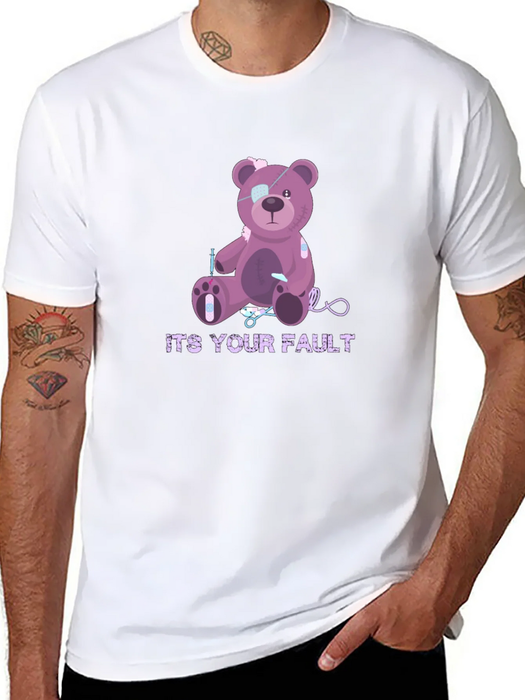 Its Your Fault Teddy Bear T-Shirt product image 7