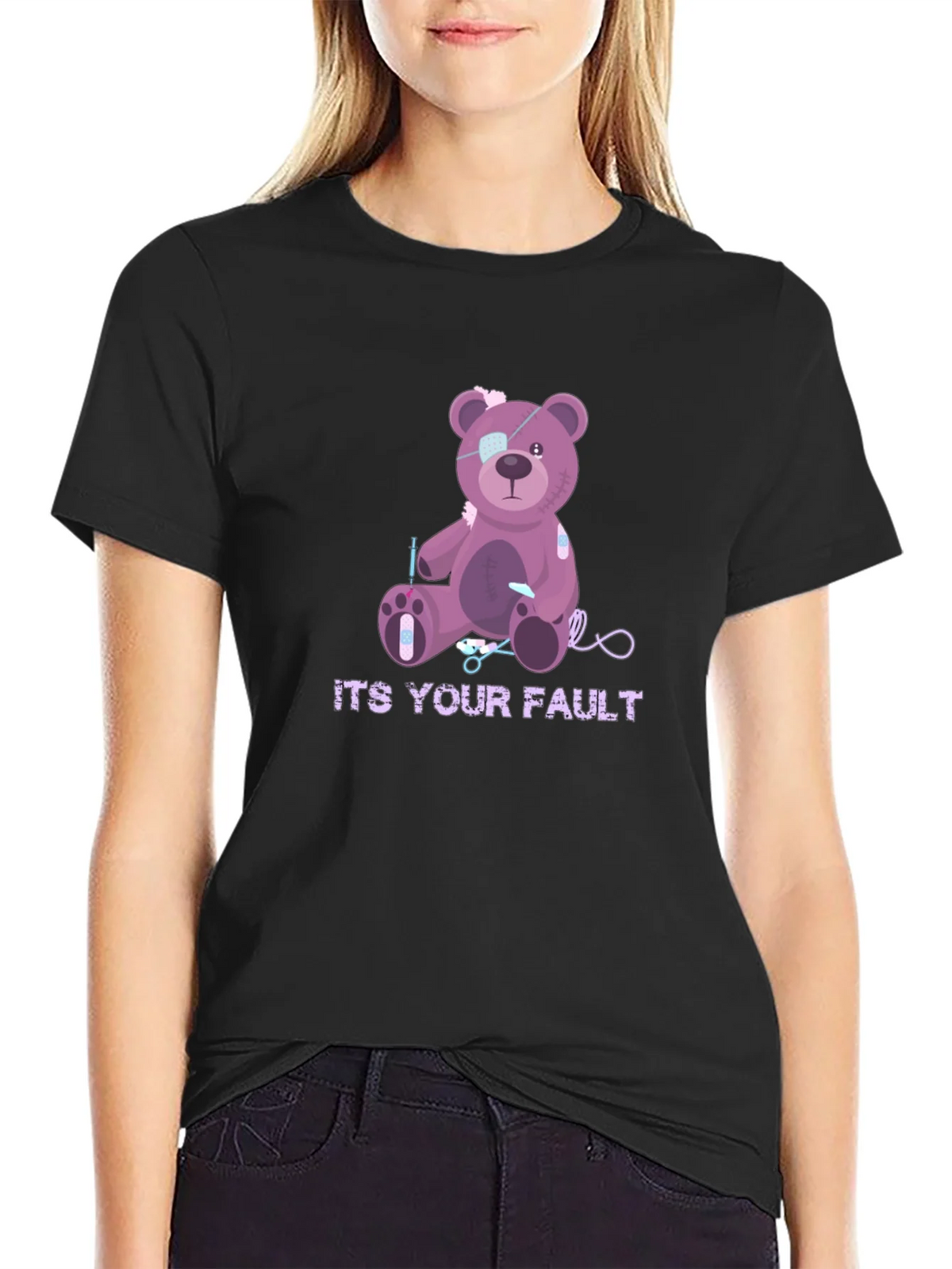 Its Your Fault Teddy Bear T-Shirt product image 2