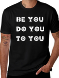 Be You Graphic Tee - Black Crew Neck T-Shirt product image 1